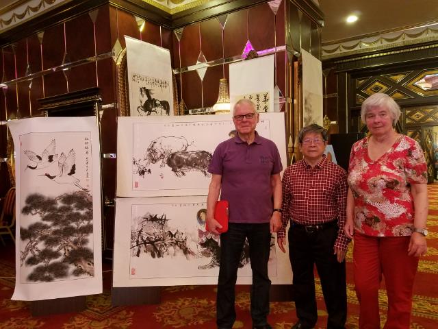 德国客人参观画展