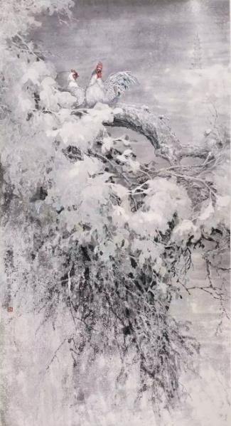 6《霜雪鸡鸣寺》97x180cm2011年荣获中国工笔画学会主办的“全国百名中国工笔画家提名展”优秀奖,发表在中国美术报上并被收藏.jpg 6《霜雪鸡鸣寺》97x180cm2011年荣获中国工笔画学会主办的“全国百名中国工笔画家提名展”优秀奖,发表在中国美术报上并被收藏.jpg