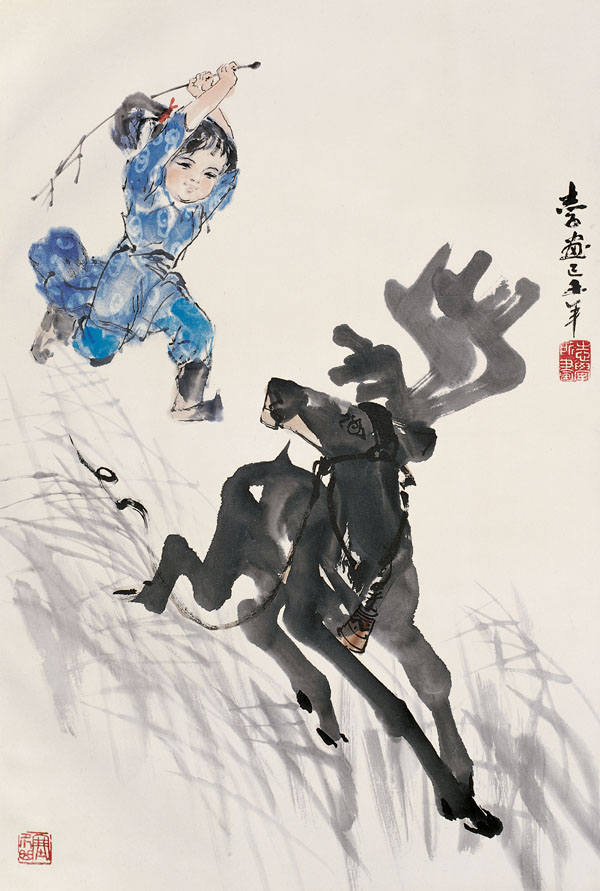 1979年 鹿回头 68x46cm 于志学 30456-60.jpg 1979年 鹿回头 68x46cm 于志学 30456-60.jpg