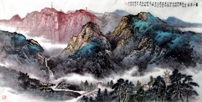 3黄山晨霞 刘东方 2020年于黄山.jpg 3黄山晨霞 刘东方 2020年于黄山.jpg