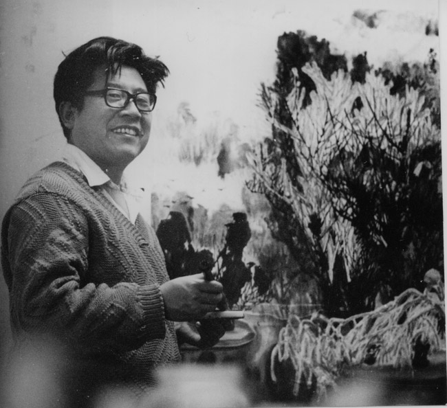 1979年于志学在北京国际书店创作《红毛柳》Scan10004.jpg 1979年于志学在北京国际书店创作《红毛柳》Scan10004.jpg