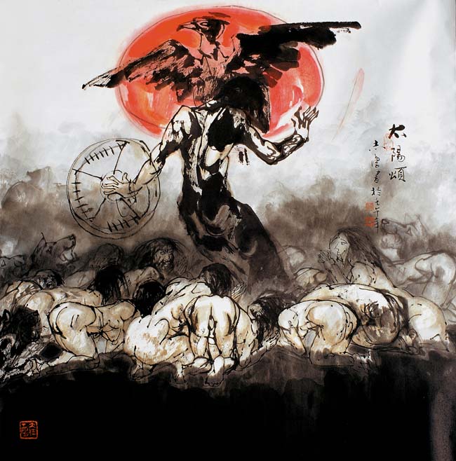 2002年 太阳颂 124x124cm.jpg 2002年 太阳颂 124x124cm.jpg