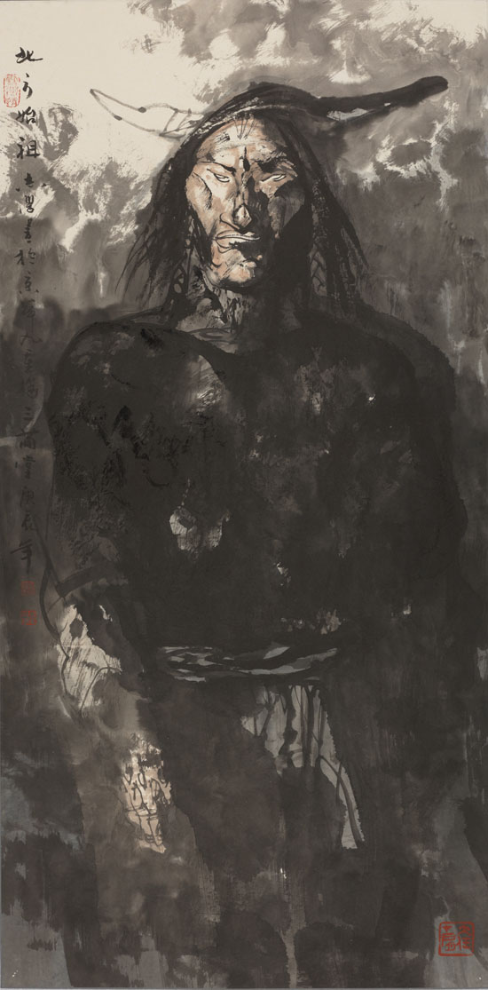 北方始祖 135X68 cm 2000年 A_0609.jpg 北方始祖 135X68 cm 2000年 A_0609.jpg