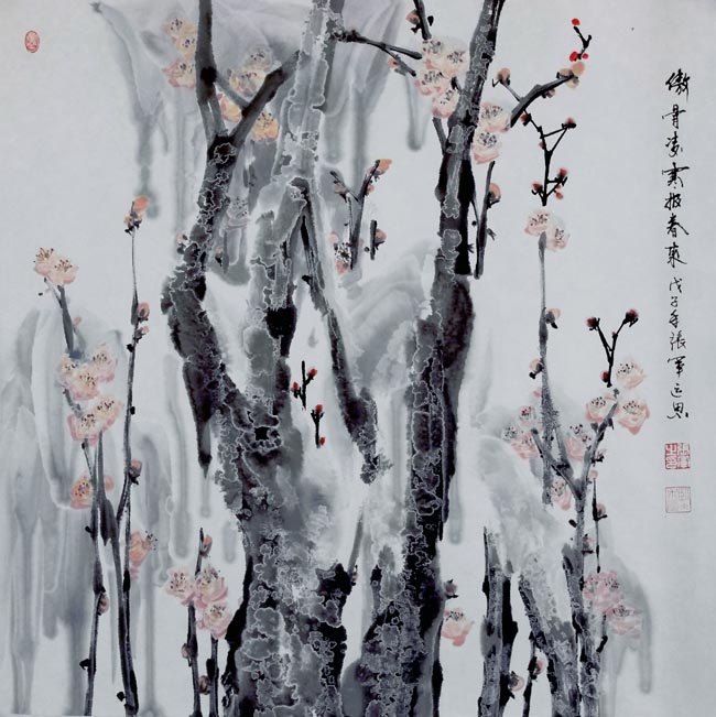 张军 傲骨迎爽斗风来 68X68cm 2012年.jpg 张军 傲骨迎爽斗风来 68X68cm 2012年.jpg