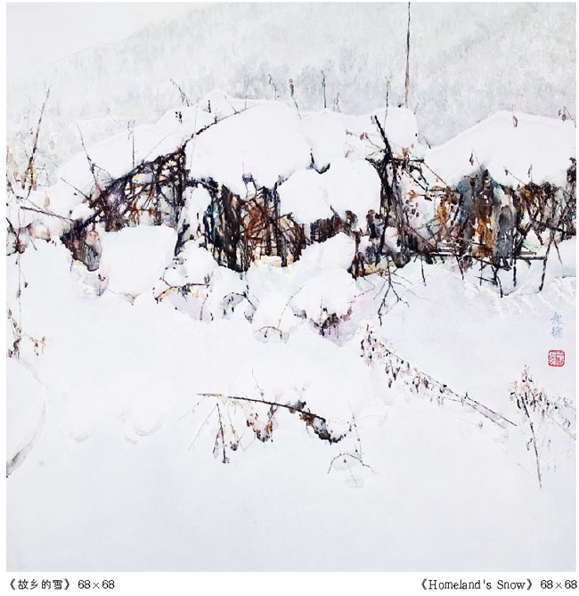 35-李振镛 故乡的雪 68x68 2007年.jpg 35-李振镛 故乡的雪 68x68 2007年.jpg