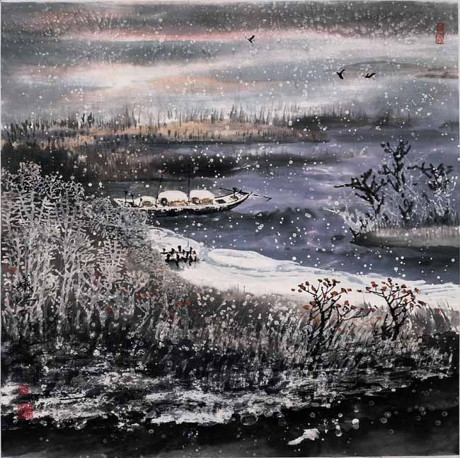 阎宝泉《蚁玛河畔》68x68cm.jpg 阎宝泉《蚁玛河畔》68x68cm.jpg