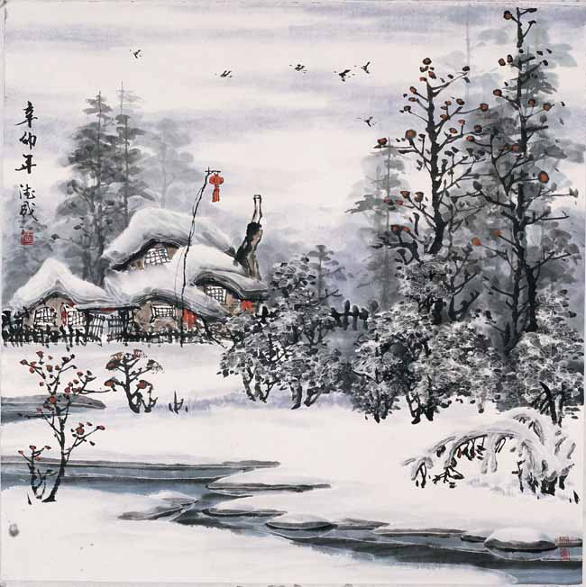 于德成《冰雪人家》68x68cm.jpg 于德成《冰雪人家》68x68cm.jpg