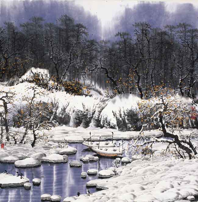 赵春秋 雪霁静泊.jpg 赵春秋 雪霁静泊.jpg