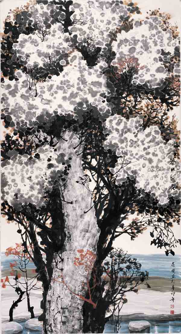 徐居国《塞北梨花》97x180cm.jpg 徐居国《塞北梨花》97x180cm.jpg