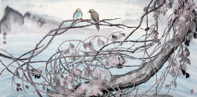 低语 68×136cm 2009年 刘彩霞.jpg 低语 68×136cm 2009年 刘彩霞.jpg