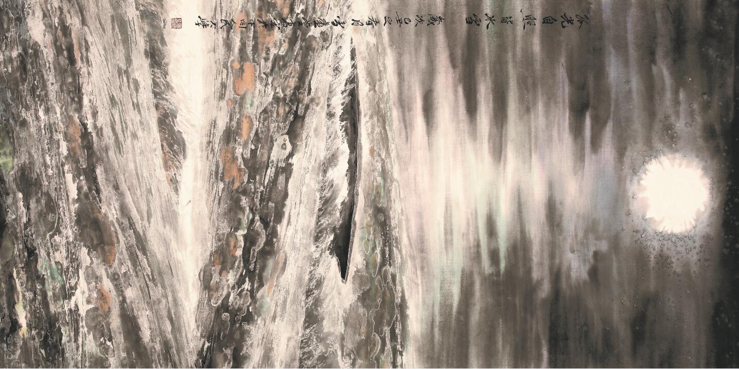 3-孤光自照皆冰雪 136×68cm 2009年.jpg 3-孤光自照皆冰雪 136×68cm 2009年.jpg