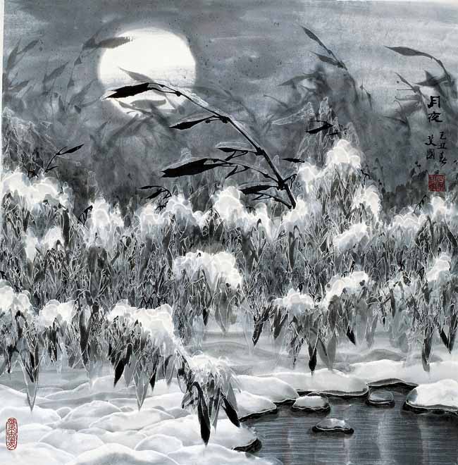 73-艾国 2 月夜 68x68 2009年.jpg 73-艾国 2 月夜 68x68 2009年.jpg