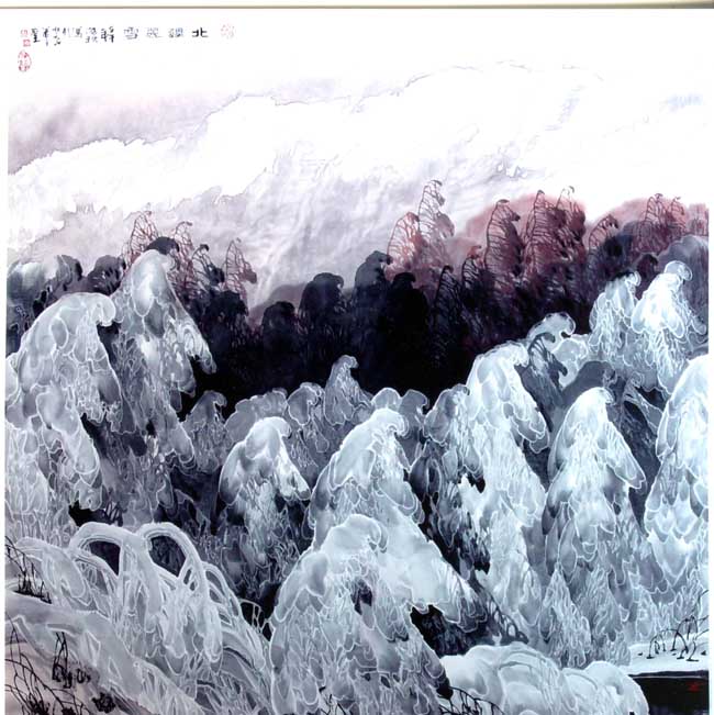 6-周尊圣 北疆丽雪 68x68 1991年.JPG 6-周尊圣 北疆丽雪 68x68 1991年.JPG