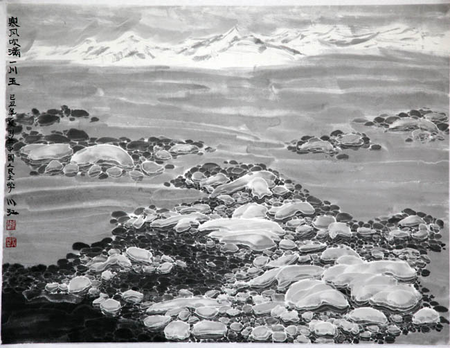 张川江 寒风吹满一 川玉 88x68 2009年.JPG 张川江 寒风吹满一 川玉 88x68 2009年.JPG