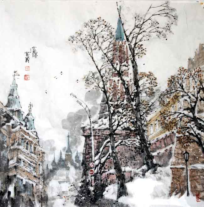 汤宽义 晴雪 2011年 68x 68cm.jpg 汤宽义 晴雪 2011年 68x 68cm.jpg