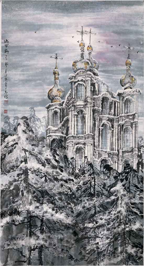 唐志珍《俄罗斯之冬》97x180cm.jpg 唐志珍《俄罗斯之冬》97x180cm.jpg