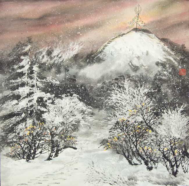 李振东 阿尔山敖包 68×68 2011年.jpg 李振东 阿尔山敖包 68×68 2011年.jpg