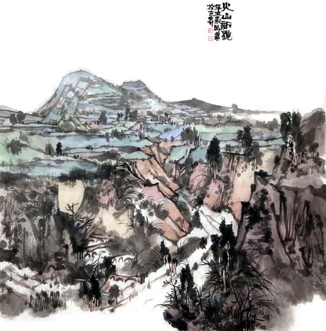 大同火山新貌68cmx68cm(软卡).jpg 大同火山新貌68cmx68cm(软卡).jpg