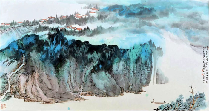 3、泼彩作品《皖南印象》.jpg 3、泼彩作品《皖南印象》.jpg