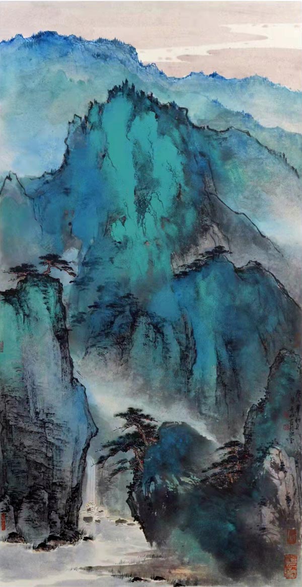 9、2015年泼彩《黄山揽胜》.jpg 9、2015年泼彩《黄山揽胜》.jpg