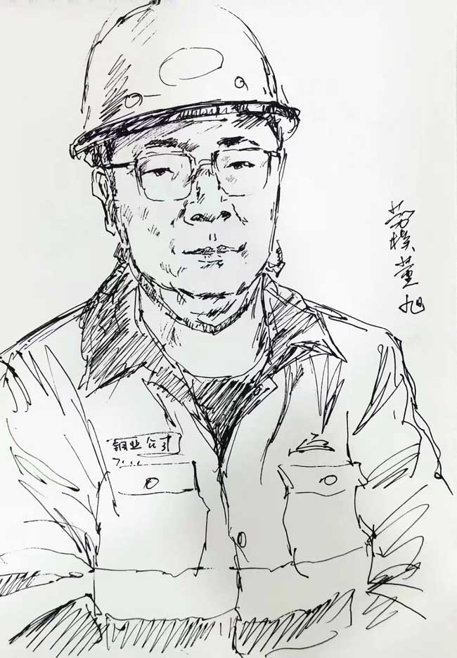 王晓银《劳模董旭》30x20cm.jpg 王晓银《劳模董旭》30x20cm.jpg