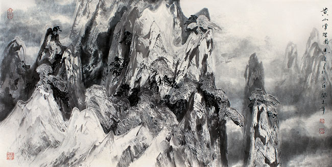 16-黄山雪辉图 2003年 68x136.jpg 16-黄山雪辉图 2003年 68x136.jpg