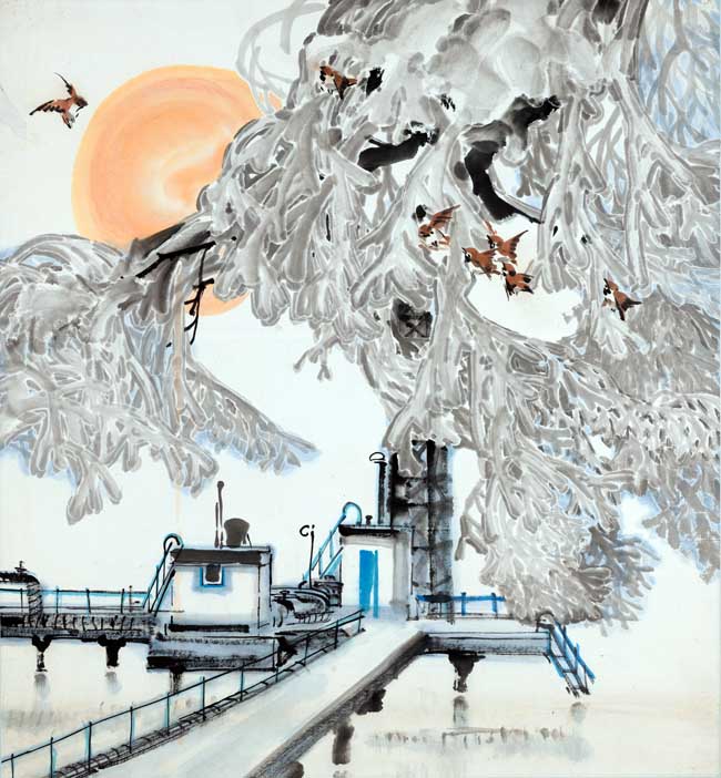 8-1980年 油田冬日74x68cm A_0570.jpg 8-1980年 油田冬日74x68cm A_0570.jpg