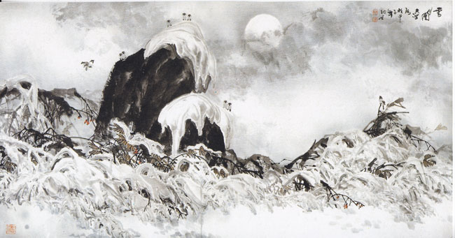 46-1-雪海银波 69x130cm-1984年IMG_0002.jpg 46-1-雪海银波 69x130cm-1984年IMG_0002.jpg