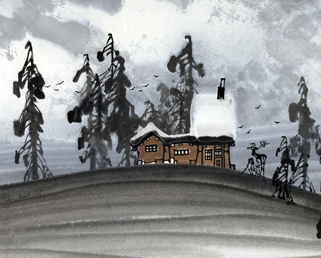 8-1989年 情寄雪乡 67X92 cm A_1117.jpg 8-1989年 情寄雪乡 67X92 cm A_1117.jpg