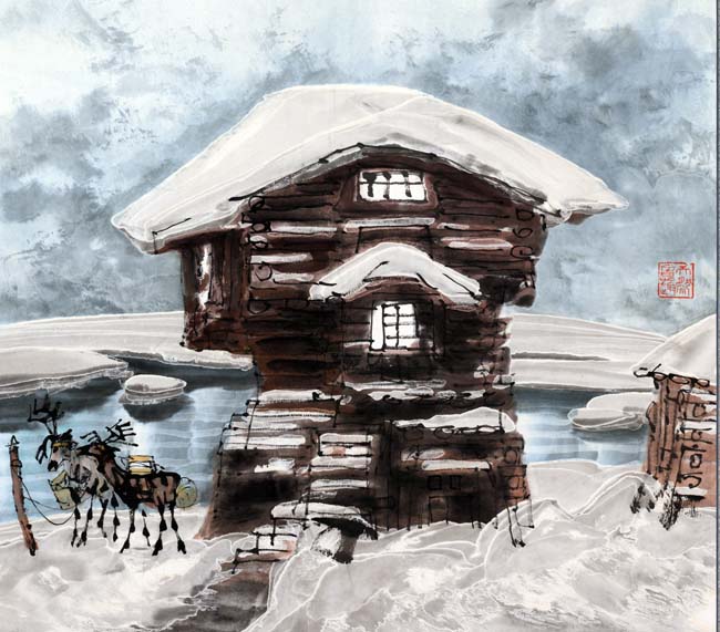 15-2005年 极地木屋 68X68cm A_0727.jpg 15-2005年 极地木屋 68X68cm A_0727.jpg