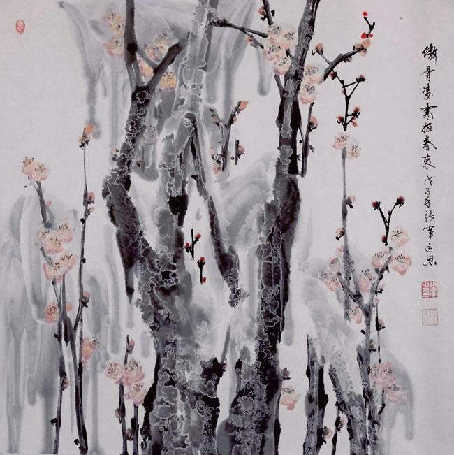 张军 傲骨迎爽斗风来 68X68cm 2012年.jpg 张军 傲骨迎爽斗风来 68X68cm 2012年.jpg