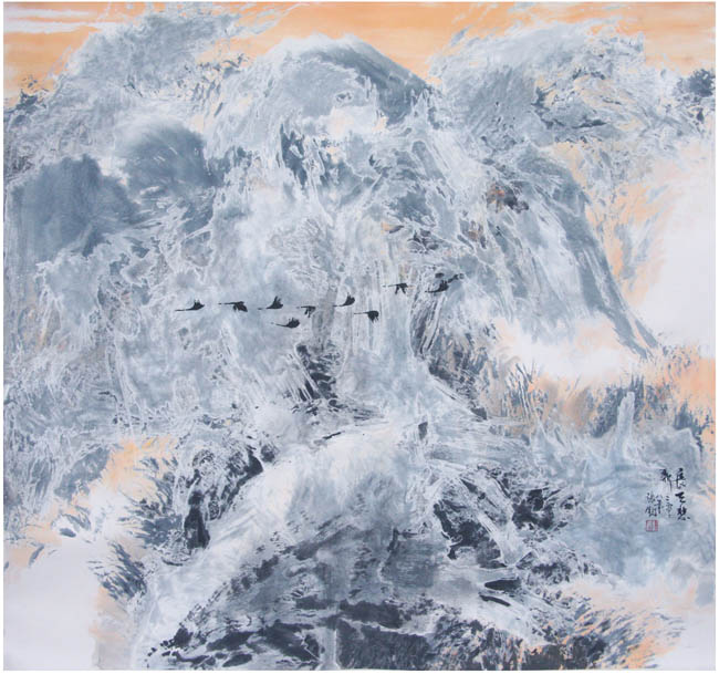 张军 冰河系列 68x68 2008年.jpg 张军 冰河系列 68x68 2008年.jpg
