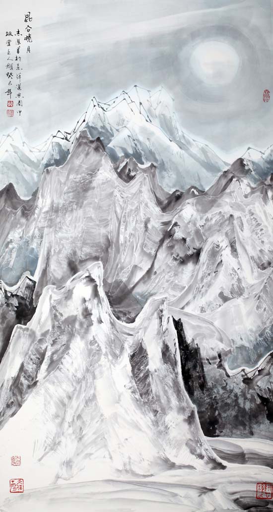 4-于志学 -《昆仑晓月 》2003年 136x68cm.JPG 4-于志学 -《昆仑晓月 》2003年 136x68cm.JPG