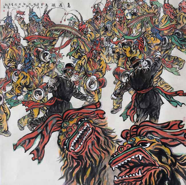 《春漫陇原》185X185cm2011年.JPG 《春漫陇原》185X185cm2011年.JPG