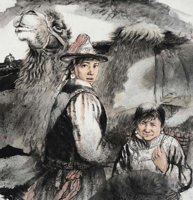 《听风》130x125cm2002年.JPG 《听风》130x125cm2002年.JPG